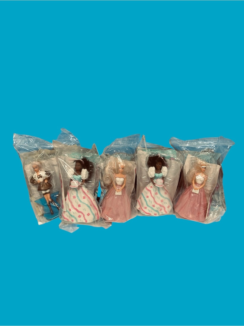 Vintage McDonald's Happy Meal Barbie Lot of 5 Sealed New Duplicates 1992 1993